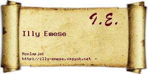 Illy Emese névjegykártya